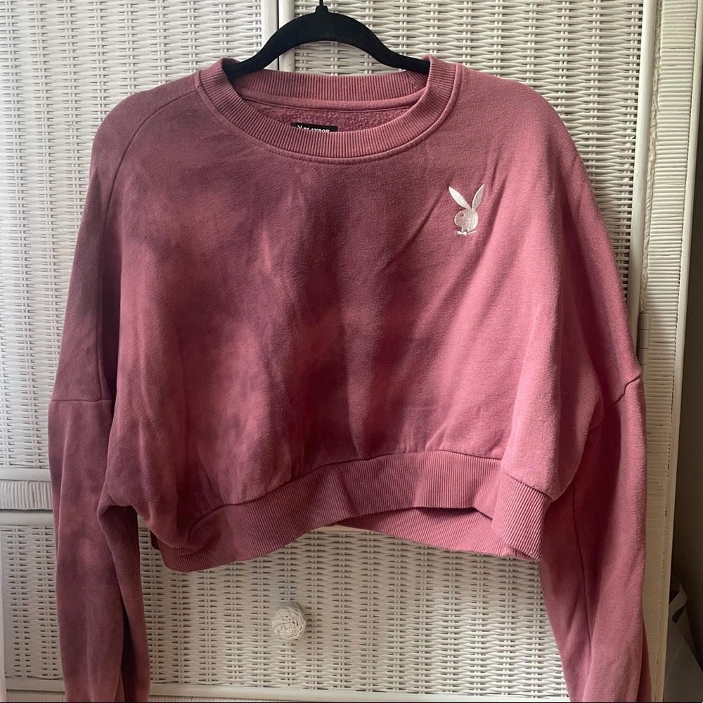 Cropped Playboy Crewneck